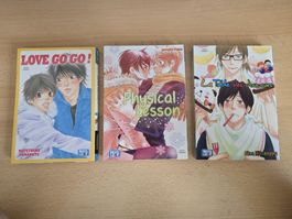 Lot de 3 mangas Boys Love pour public averti bon état 