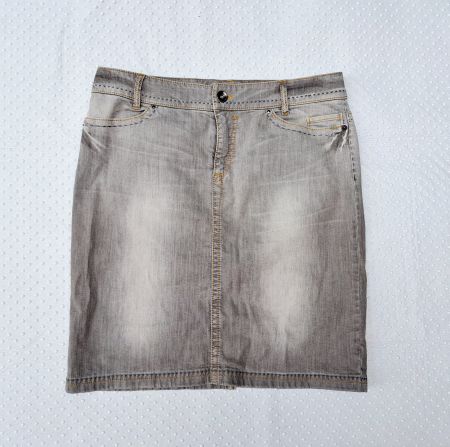 Marc Cain Jeansrock, Grau, Grösse 46 Top Zustand