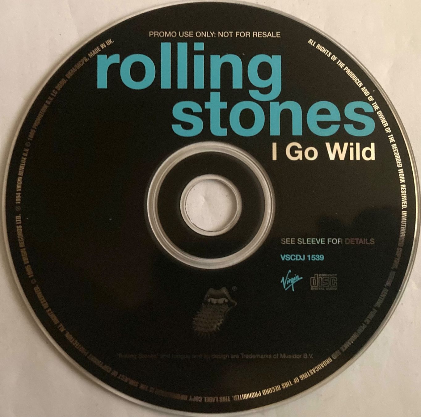 CD: THE ROLLING STONES - I GOT WILD – Usato da Poliez-Pittet venduto da Newtown-Records 2