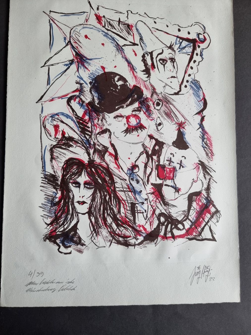 Grafica & Litografie: Jürg Hügi, LITHOGRAPHIE SIGNIERT NUMMERIERT – Usato da Gersau venduto da grafik-kunst