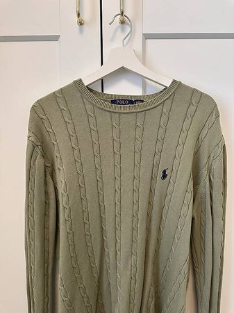 Polo Ralph Lauren Cable-Knit Pullover  Olive/Sage  Gr. L