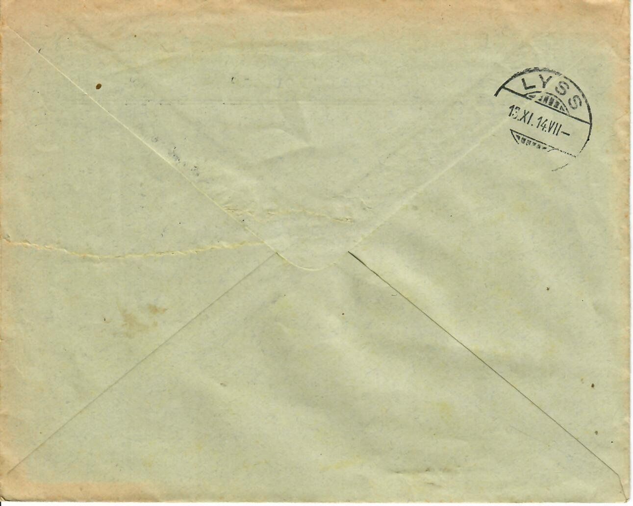 Alle Briefmarken: Brief, Ganzsache Bern 1914 – Gebraucht aus Hochdorf von Ziegel-16 1
