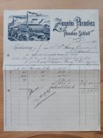 Alte Rechnung Briefkopf Lithographie Schaffhausen1901