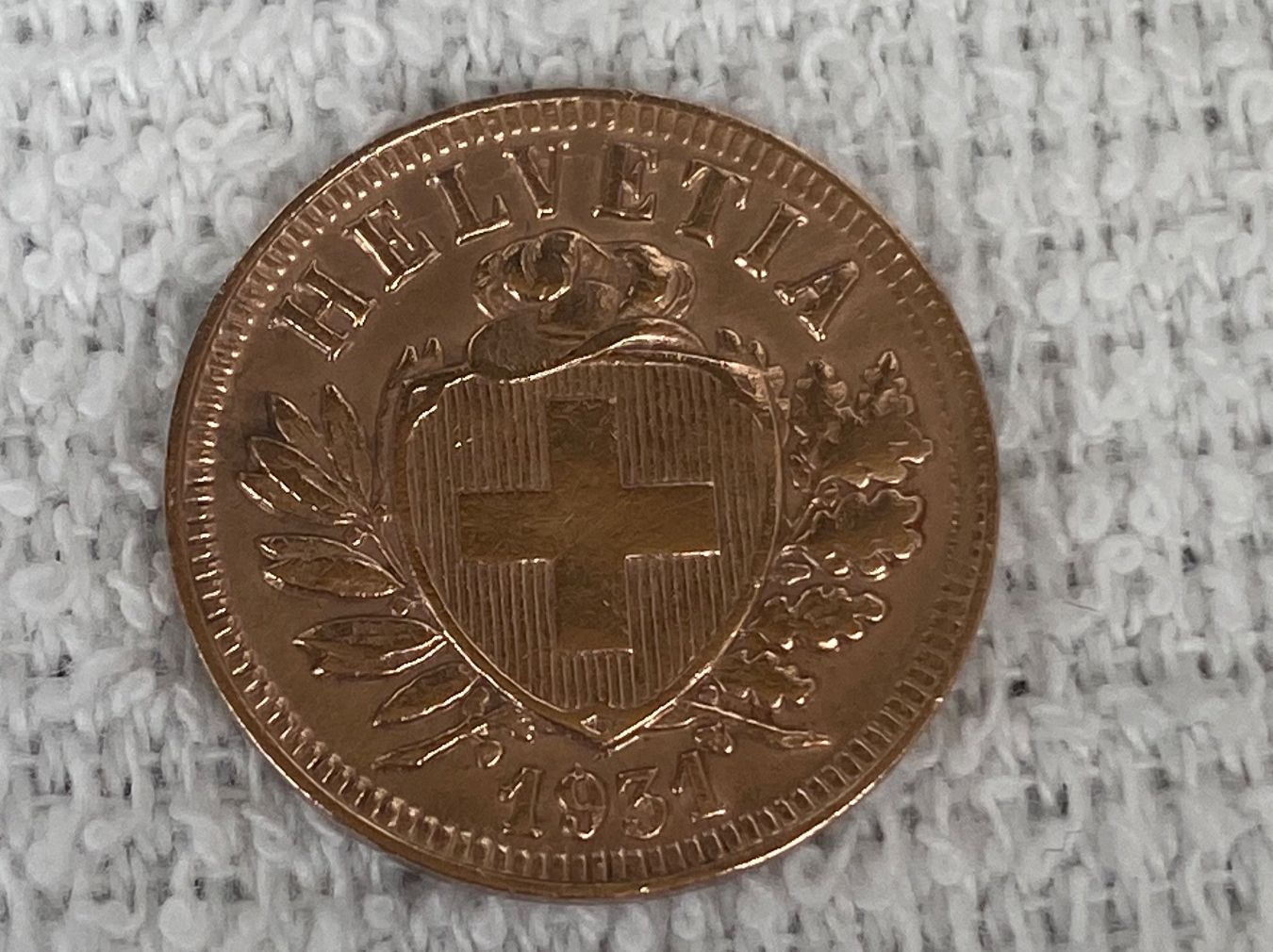 Tutti le monete: 2 centimes/rappen 1931 – Usato da Nyon venduto da Ilmi09