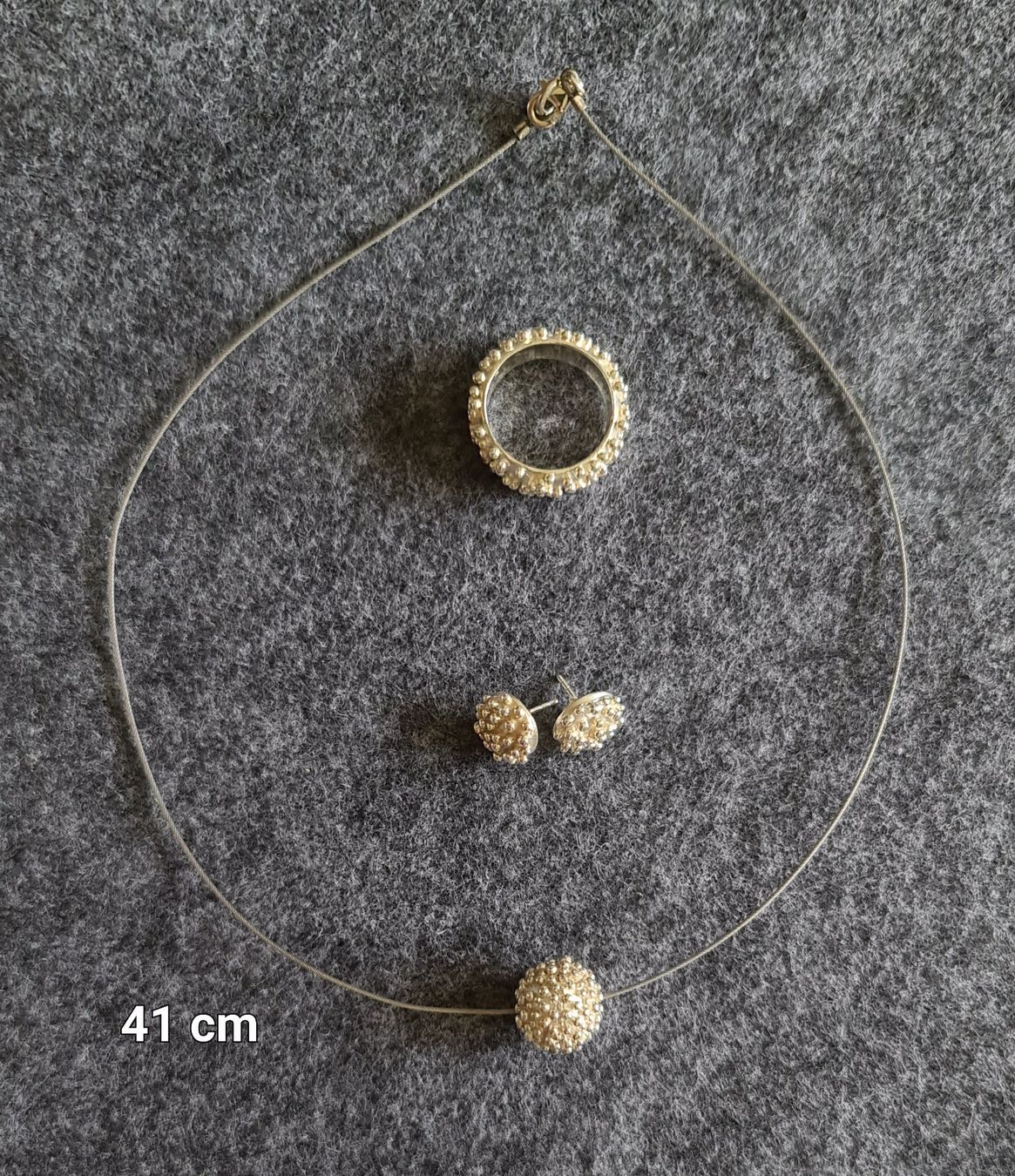 Altri gioielli: SILBER Ring, Ohrstecker, Collier Set – Usato da Meggen venduto da everydaysale