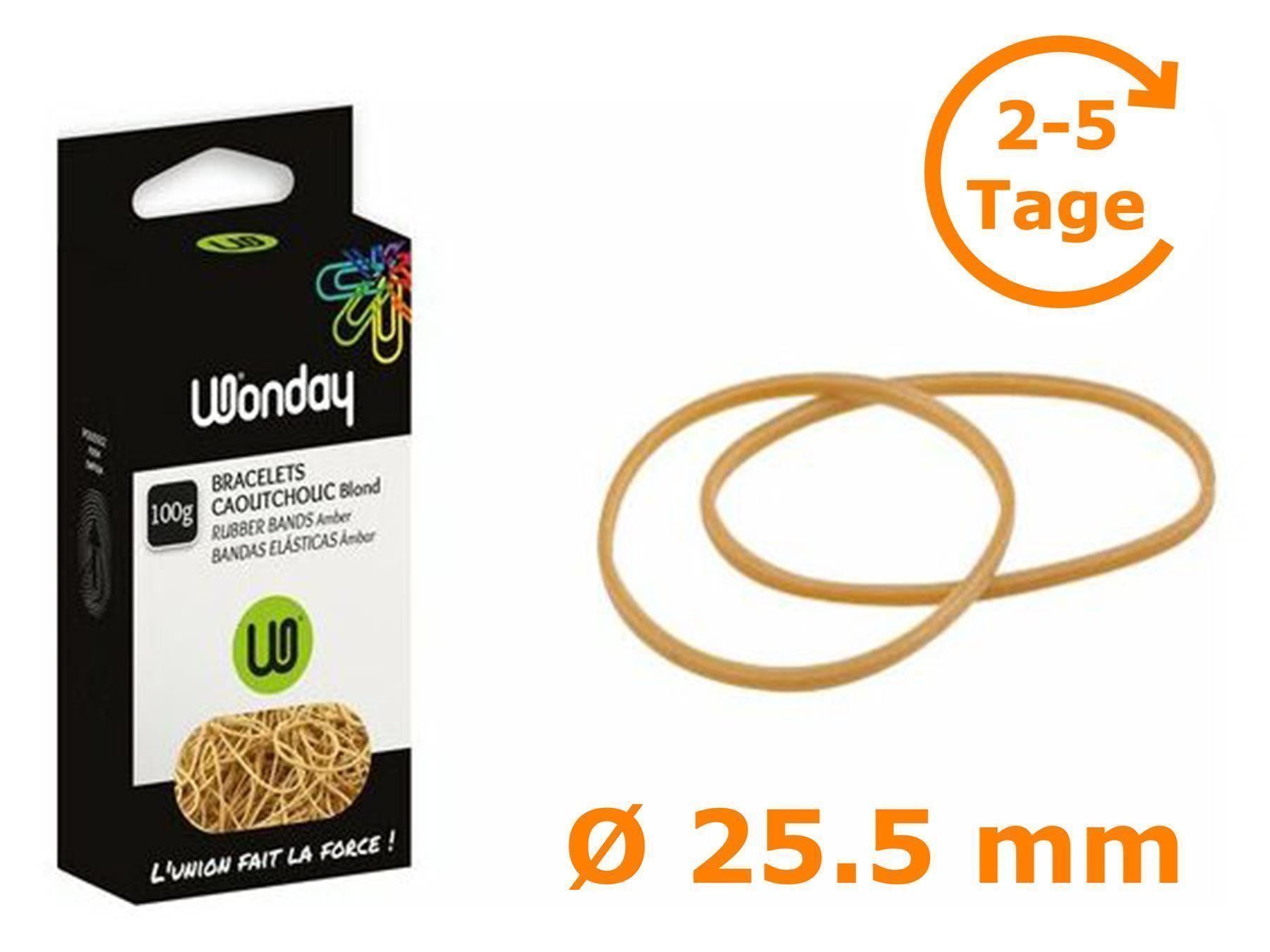 Nastri decorativi: Gummiringe, natur, 25.5 mm, 100 g – Nuovo e nell'imballaggio originale da St. Gallen venduto da cointec