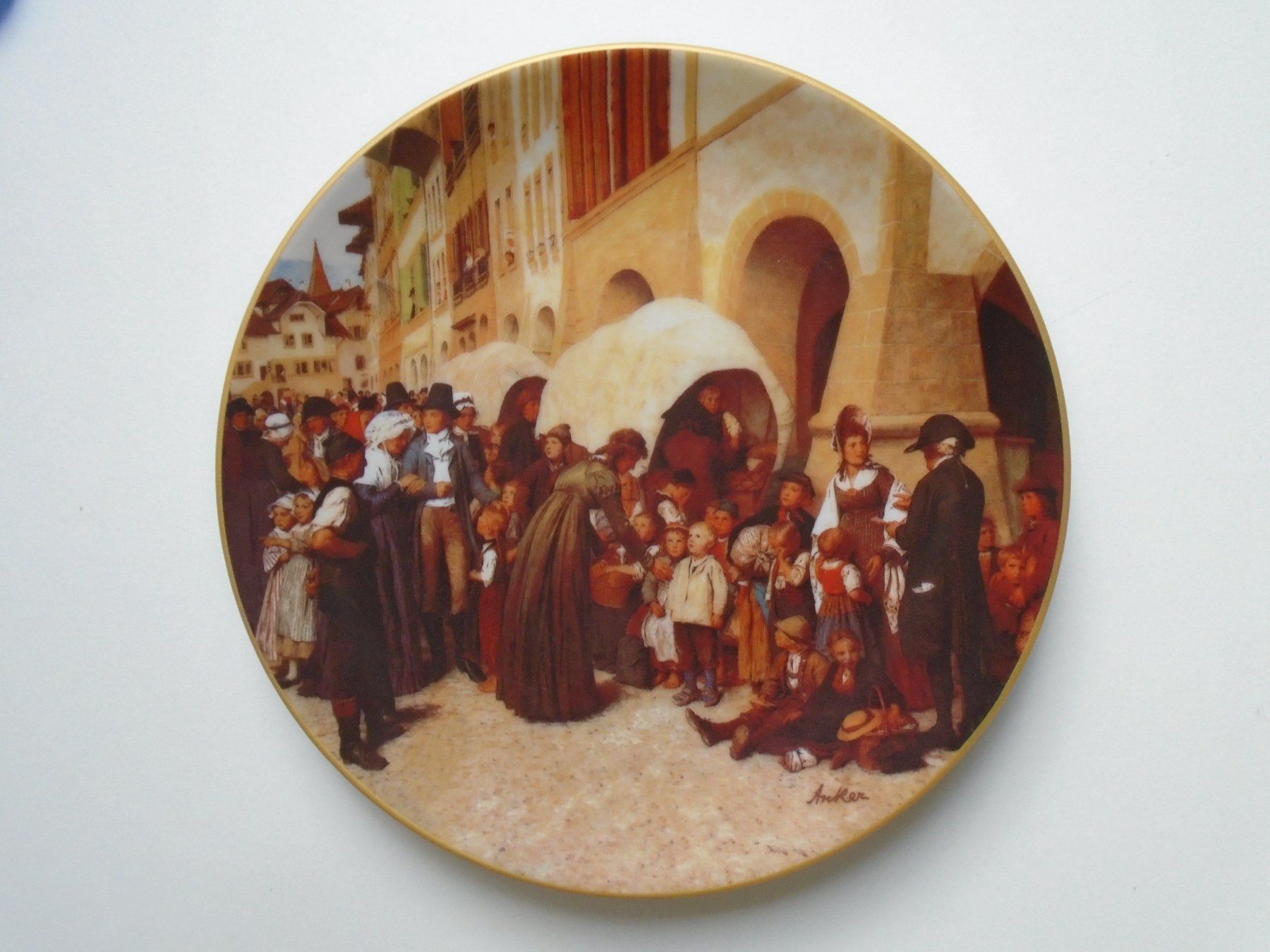 Piatti: Albert ANKER Sammelteller " DIE LÄNDERKINDER" / Wandteller – Nuovo (secondo la descrizione) da Pfeffingen venduto da Intertandem