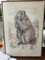 Hug Fritz Lithographie Original Signatur