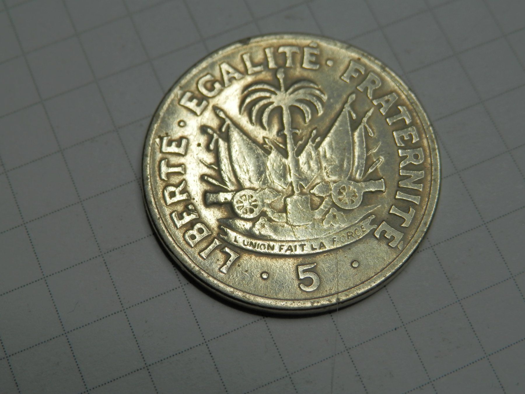 Alle Münzen: Haiti  5 Centimes, 1970 Top Zustand – Gebraucht aus Weiach von weiach81 1