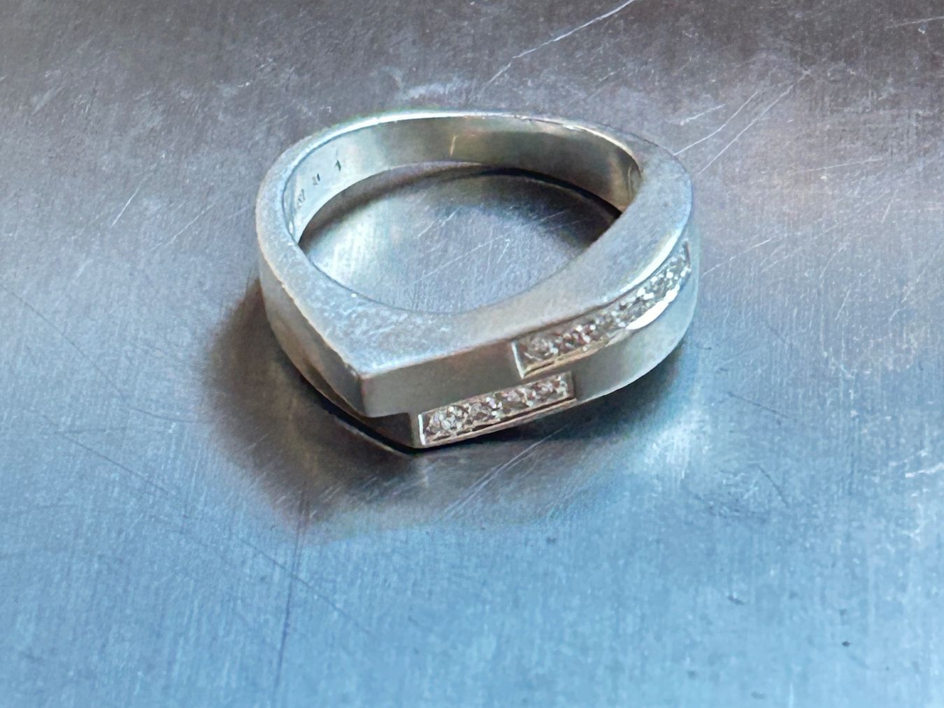 Anelli: Silber Ring mit Zirkonia Stein, Grösse 54 – Usato da Dittingen venduto da Bijoubelle 9