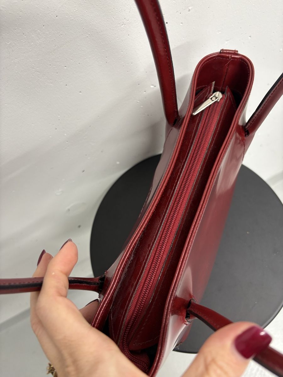 Taschen für Damen: Simone Firenze Elegante Ledertasche rot Schultertasche – Neu (gemäss Beschreibung) aus Regensdorf von secondchancefashion 4