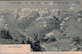 Panorama Relief Ober-Engadin