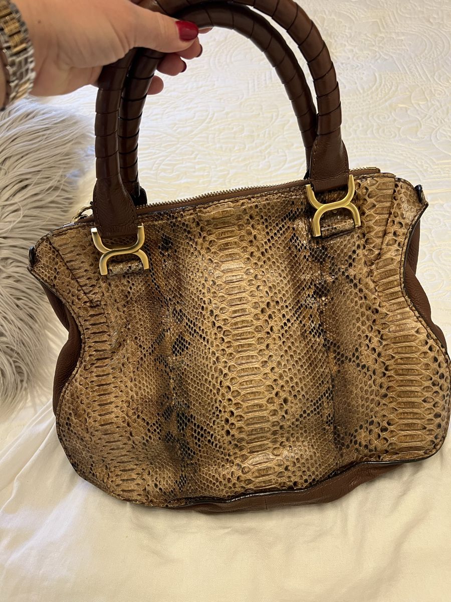 Chloé Taschen für Damen: CHLOÉ MARCIE PYTHON BAG – Gebraucht aus Steinhausen von Mimirose114 1