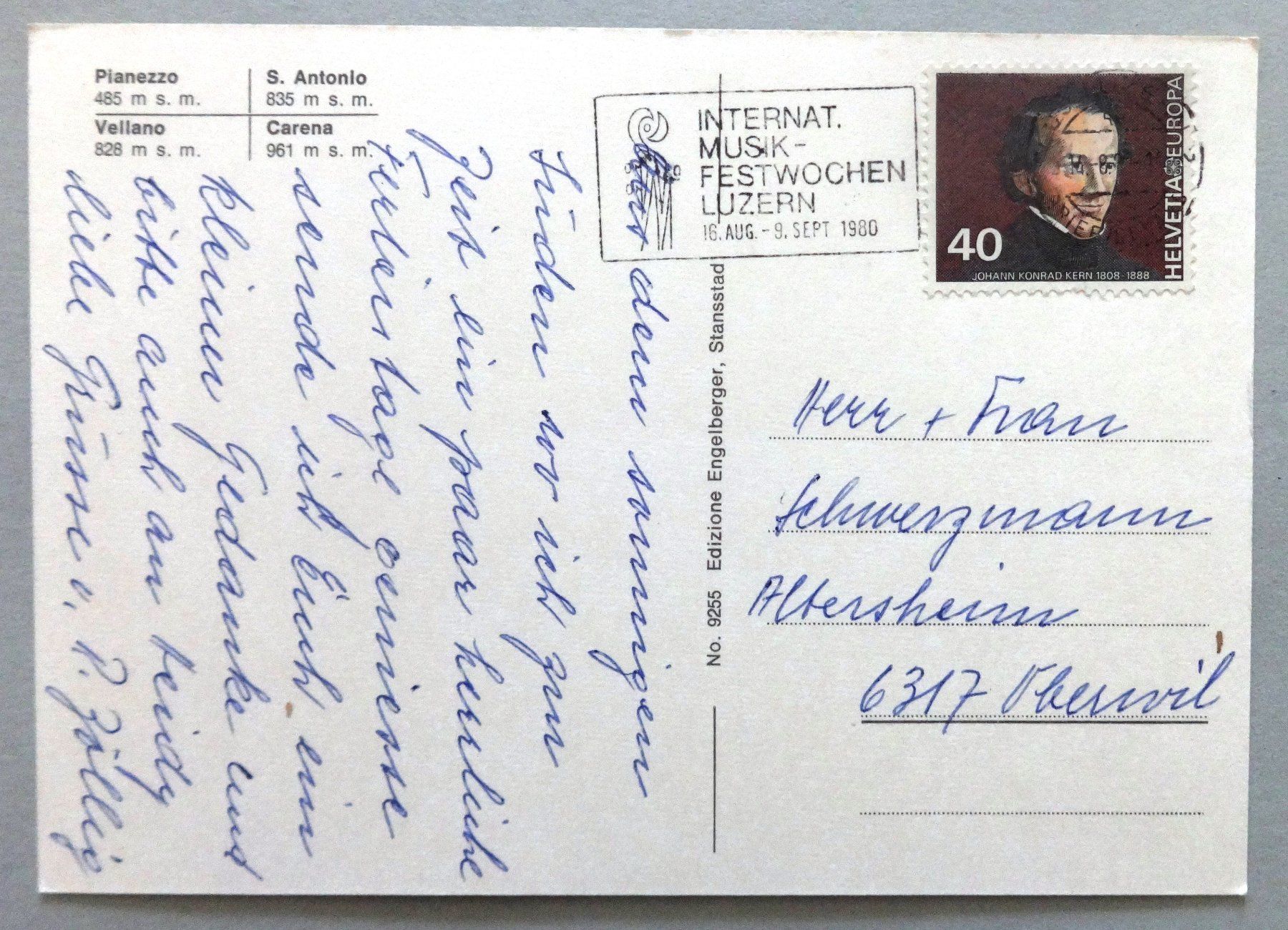 Cartes postales: Saluti dalla Valle Morobbia – D'occasion à Fétigny par Billy2miny 1