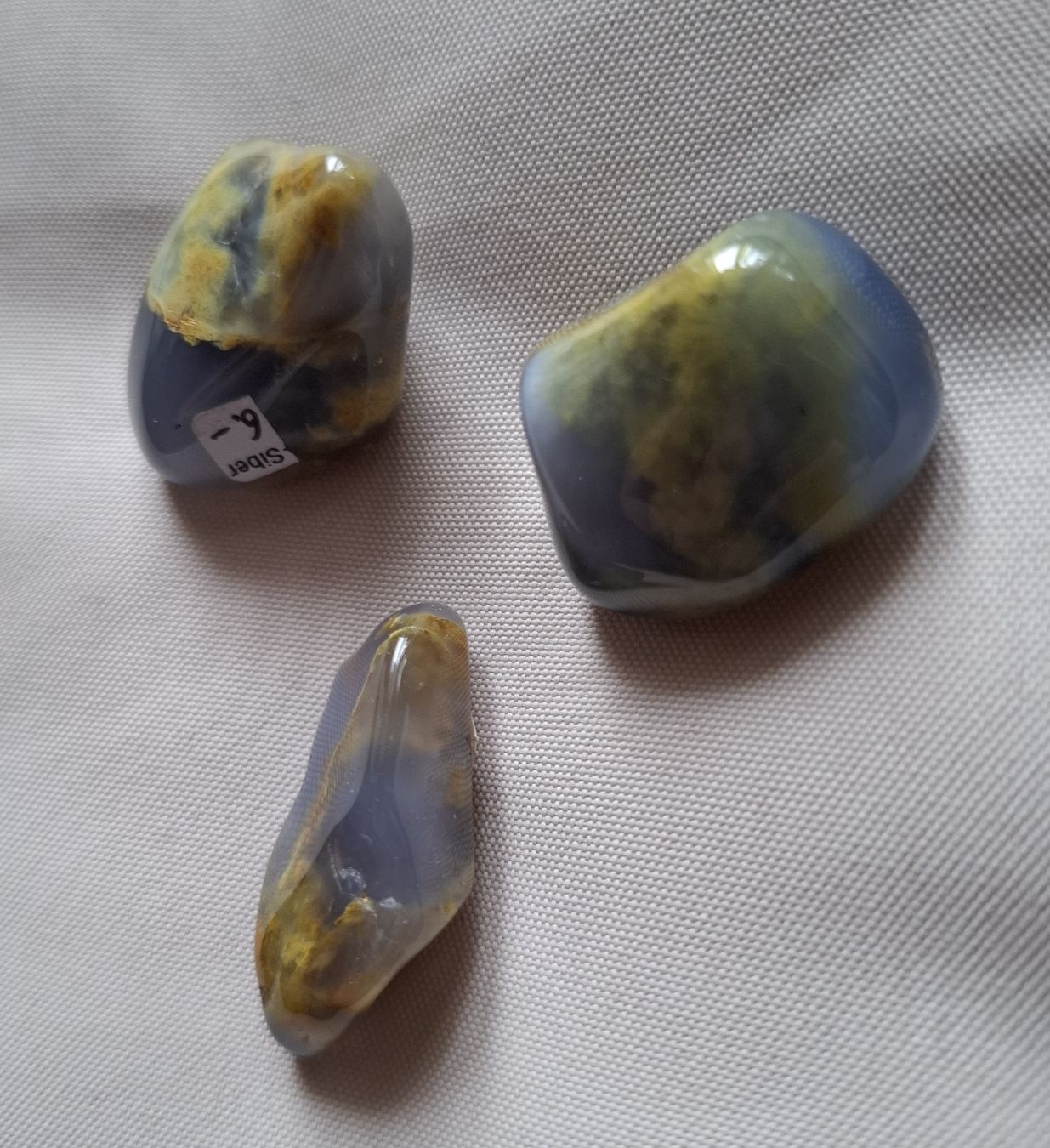 Minerali & Pietre curative: 3 Stück Blue Lace Agate – Usato da Dietikon venduto da Hirschkopf 4