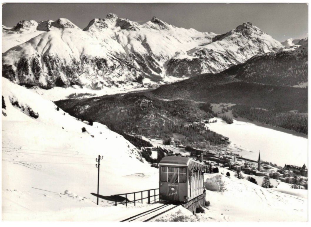 Cartes postales: St. Moritz - Standseilbahn Corviglia – D'occasion à Binningen par Mountainrider