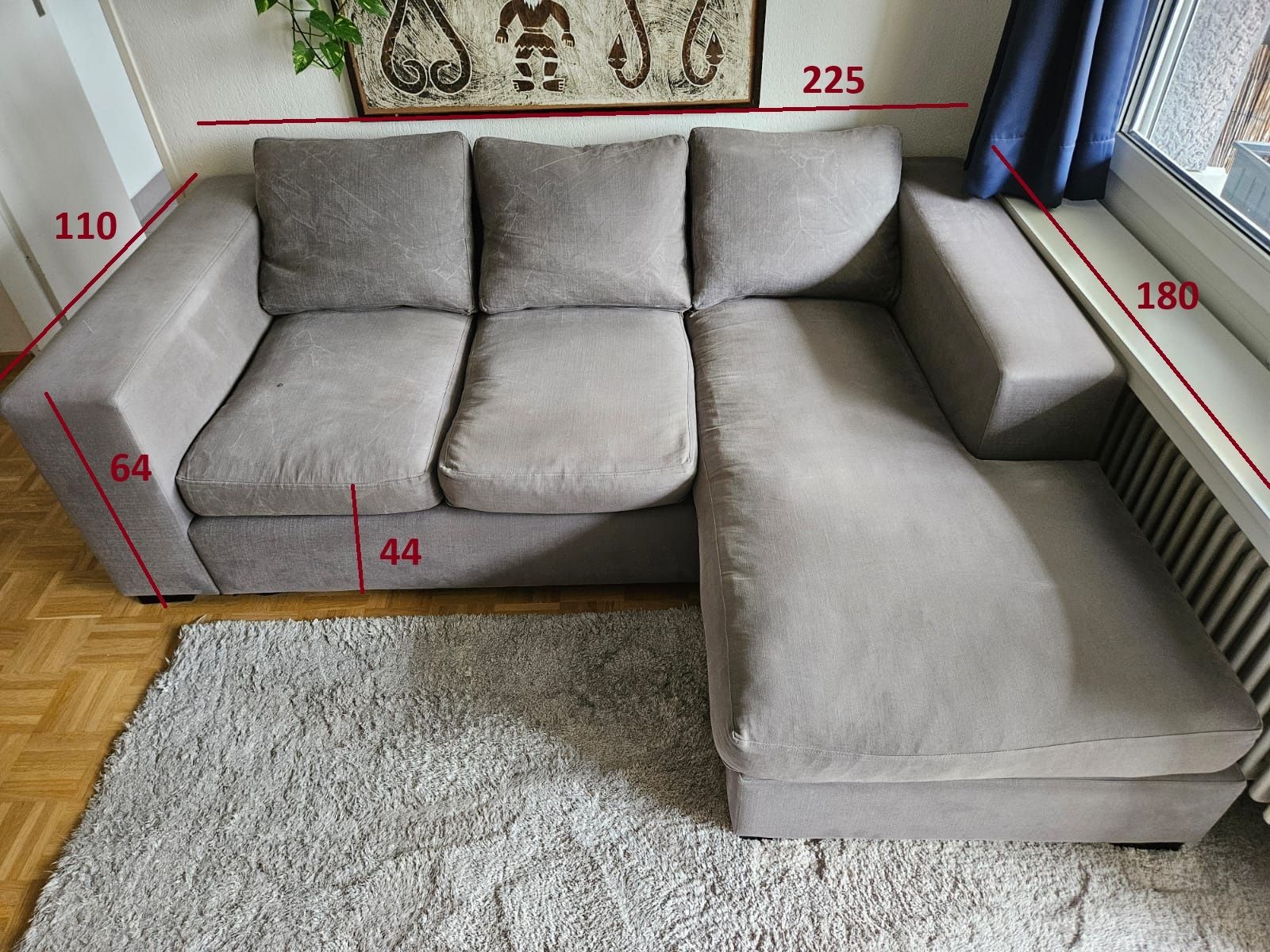 Divani: Ecksofa in grau – Usato da Zürich venduto da Dogic 2
