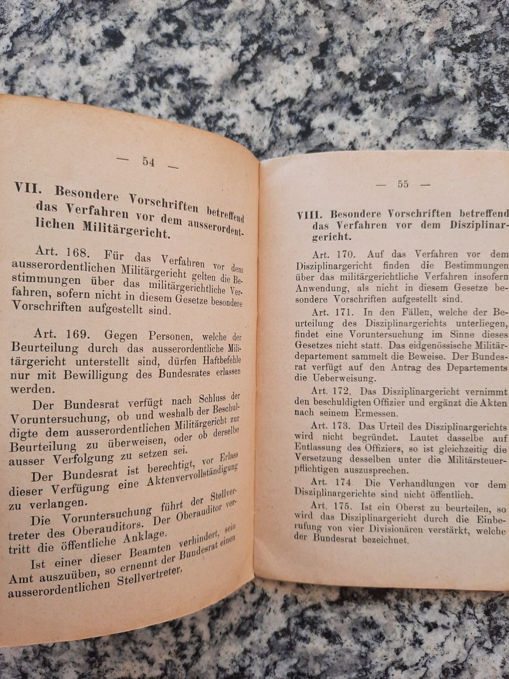Libri: Militärstrafgerichtsordnung 1889 – Usato da Ruswil venduto da Sammlergeist 2