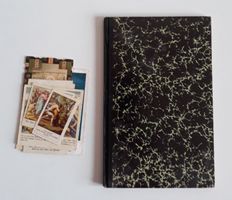 Zürcher Gesangbuch 2. & 3. Schuljahr 1936 + 9 Heiligenbilder