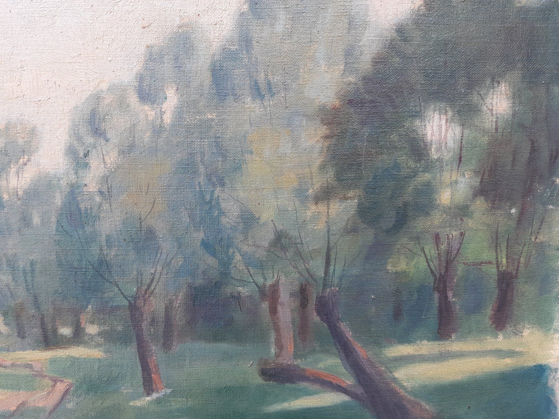 Dipinti: A. GUEYDAN (1895-1981)paysage campagnard – Usato da Lausanne venduto da leneko 1