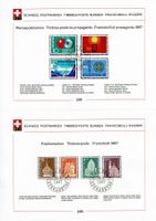 Sammelblatt PTT 235-236 ET-stempel