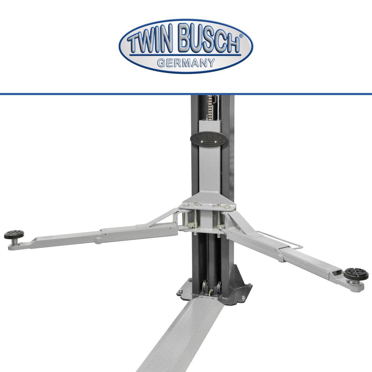 Twin Busch Piattaforme elevatrici & Crick: 2 Säulen Hebebühne 4.2 t BASIC autom. Entriegelung GREY-Line – Nuovo e nell'imballaggio originale da Rüthi (Rheintal) venduto da Toptool-3 8