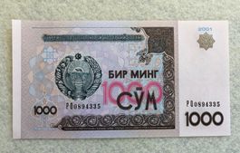 Usbekistan 2001 - 1000 Sum UNC