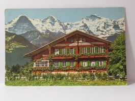 Berner Oberländer - Chalet mit Eiger , Mönch & Jungfrau 1963
