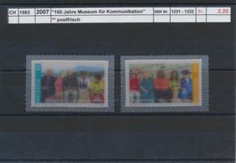 2007 "100 Jahre Museum für Kommunikation", ** postfrisch