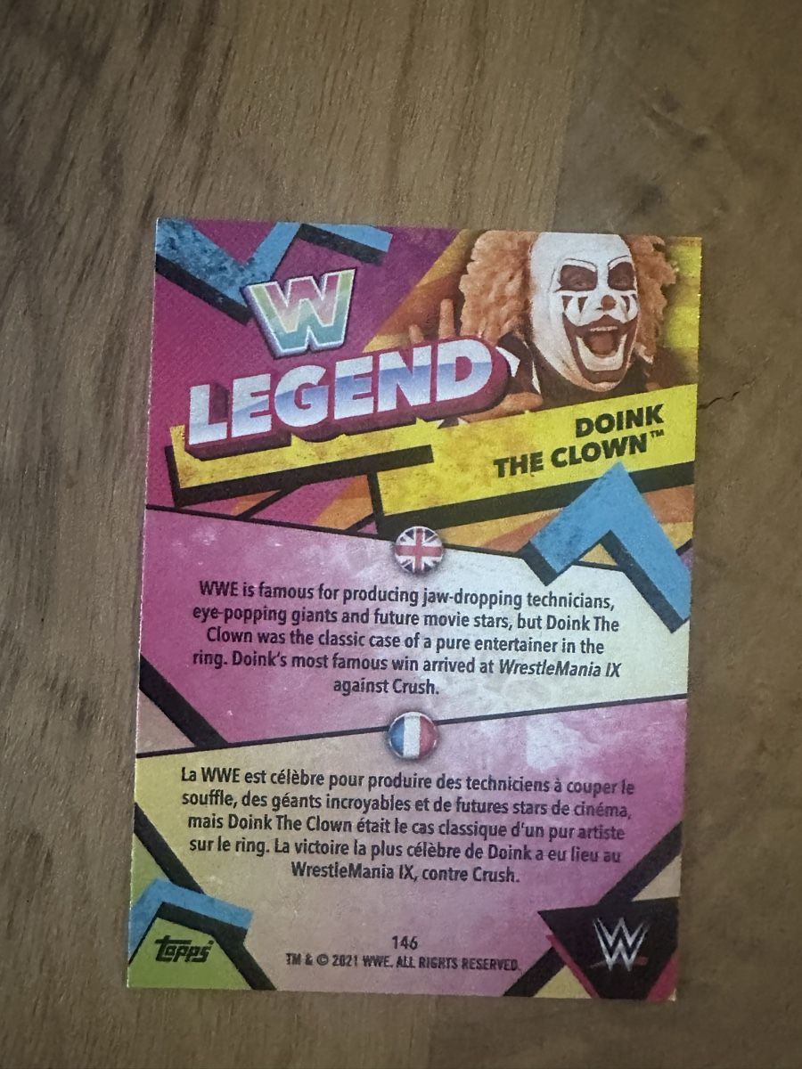 Topps Carte collezionabili: Topps WWE Legend - Doink the Clown – Nuovo (secondo la descrizione) da Luzern venduto da LuzernTCGLab 1