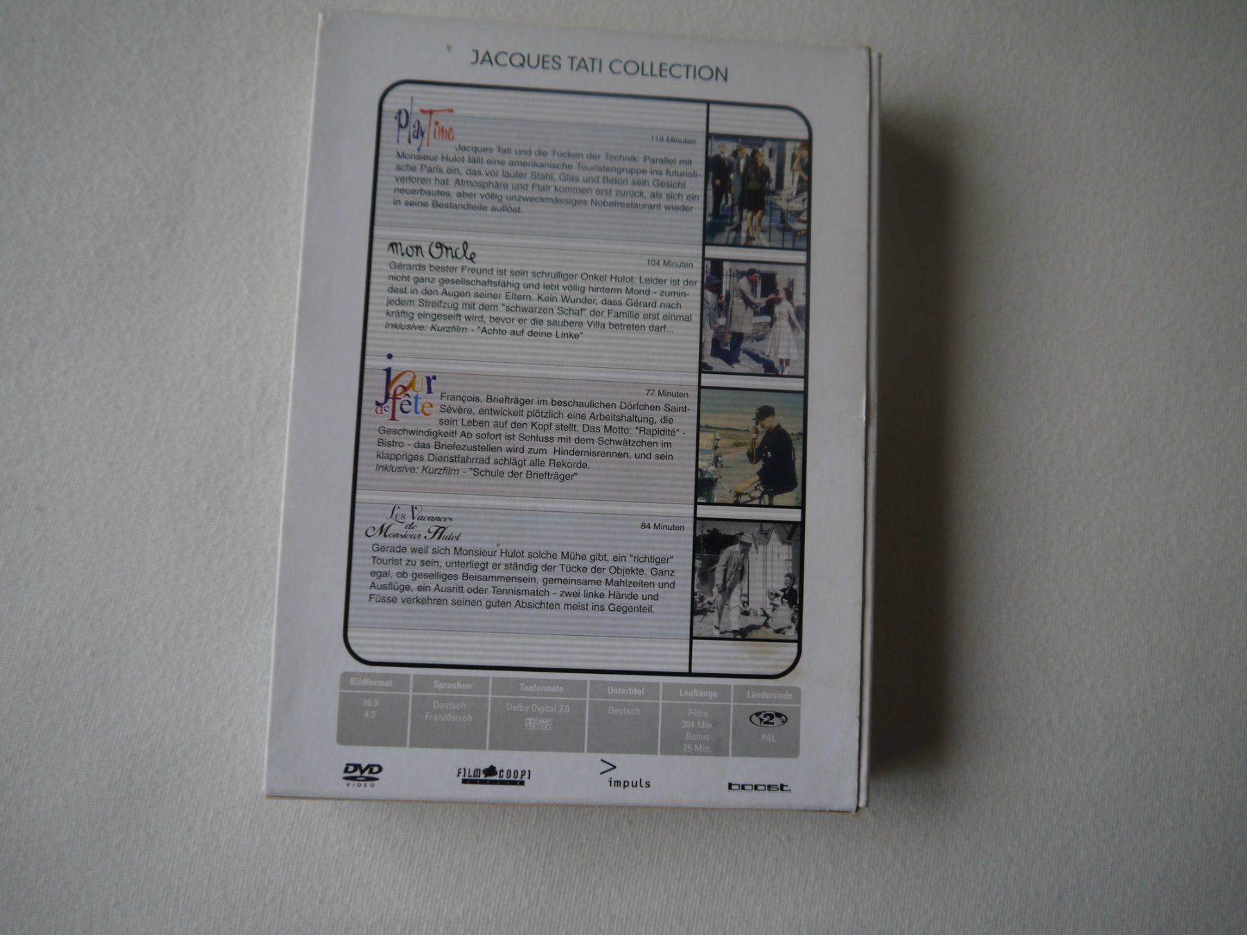 Alle DVDs: JACQUES TATI- COLLECTION-4 DVD – Gebraucht aus Hagendorn von Blaf 3