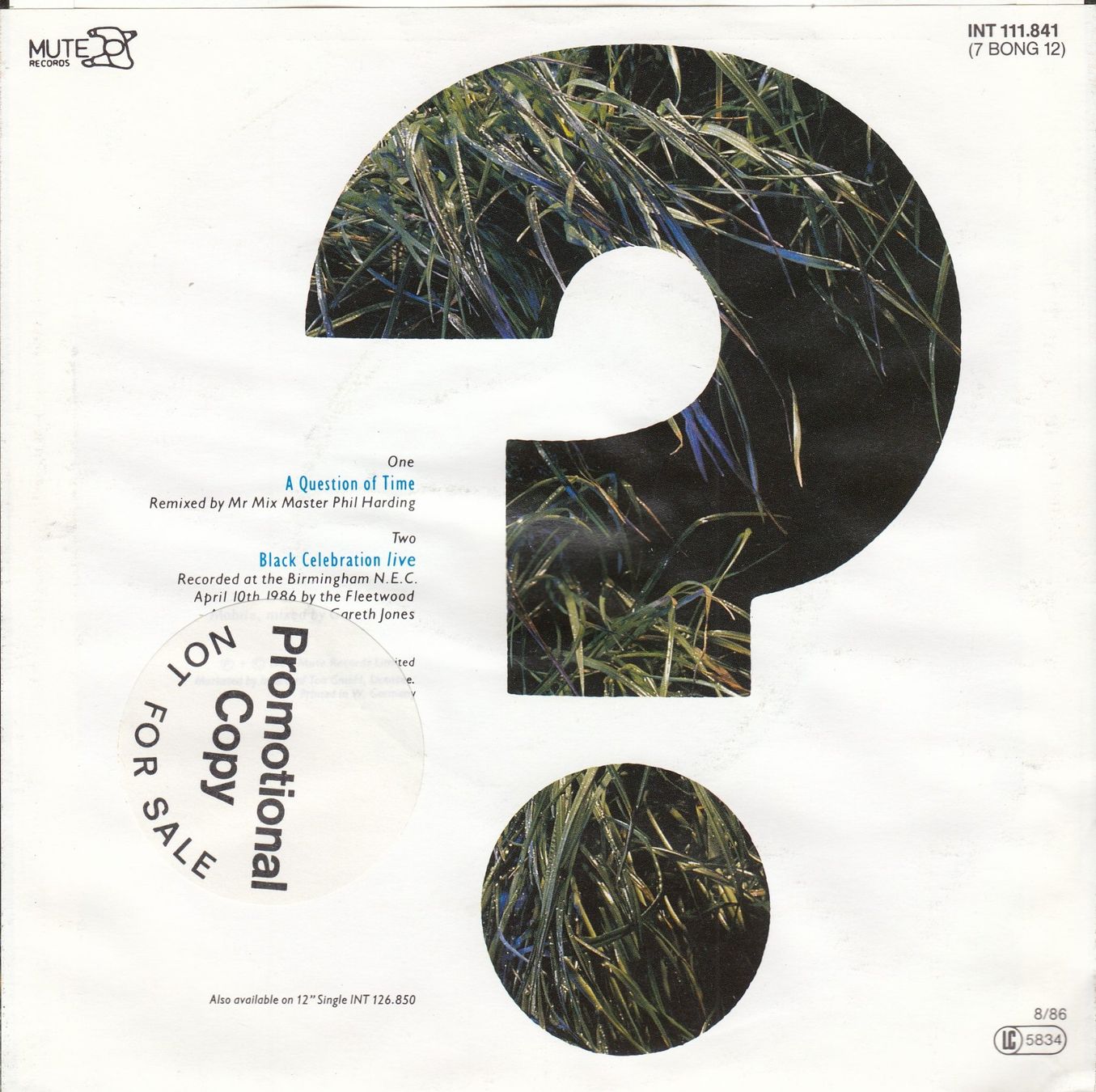Schallplatten: Depeche Mode Vinyl Single von 1986 – Gebraucht aus Volketswil von Abcrecords 1