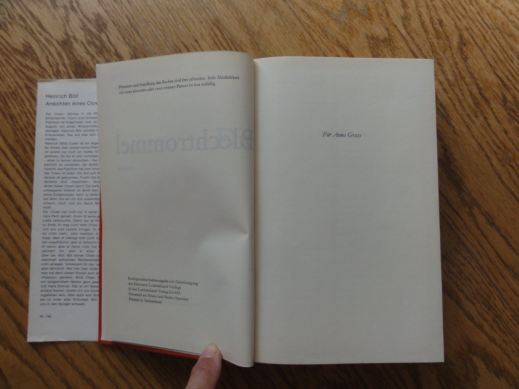 Bücher: Die Blechtrommel, Antiquariat – Gebraucht aus Riedholz von Taweva 1