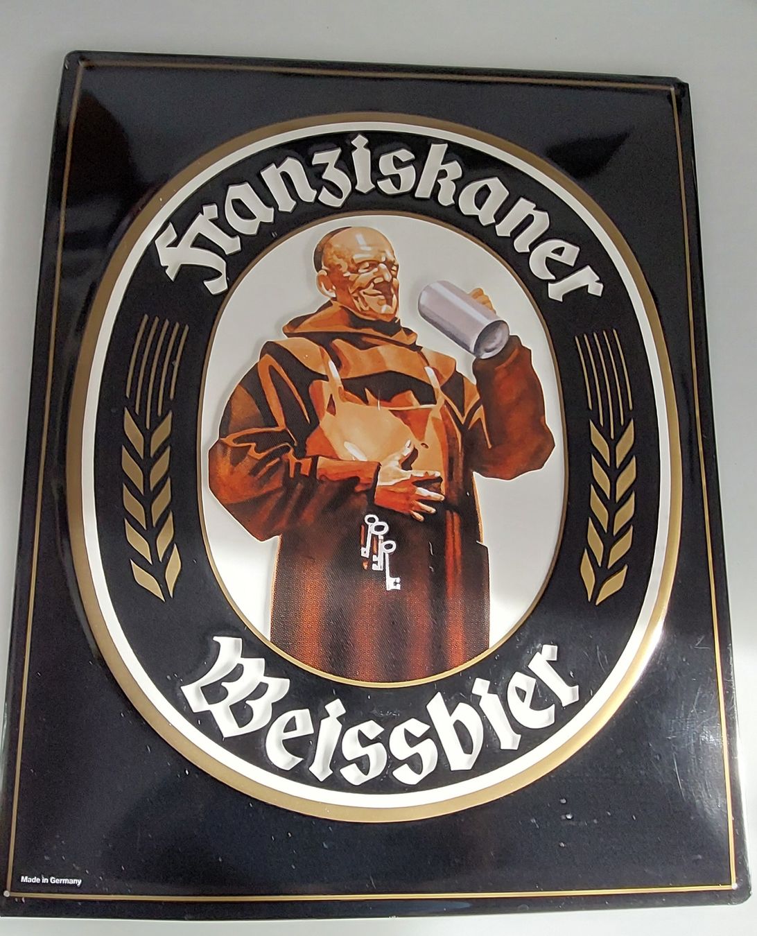 Schilder: Blechschild Weissbier – Gebraucht aus Kyburg-Buchegg von Rolf1velo