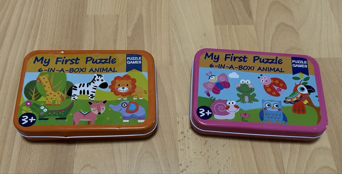Puzzle: 2 Puzzle in Metalldose, ab 3 Jahren – Usato da Dottikon venduto da da_k8yy 1