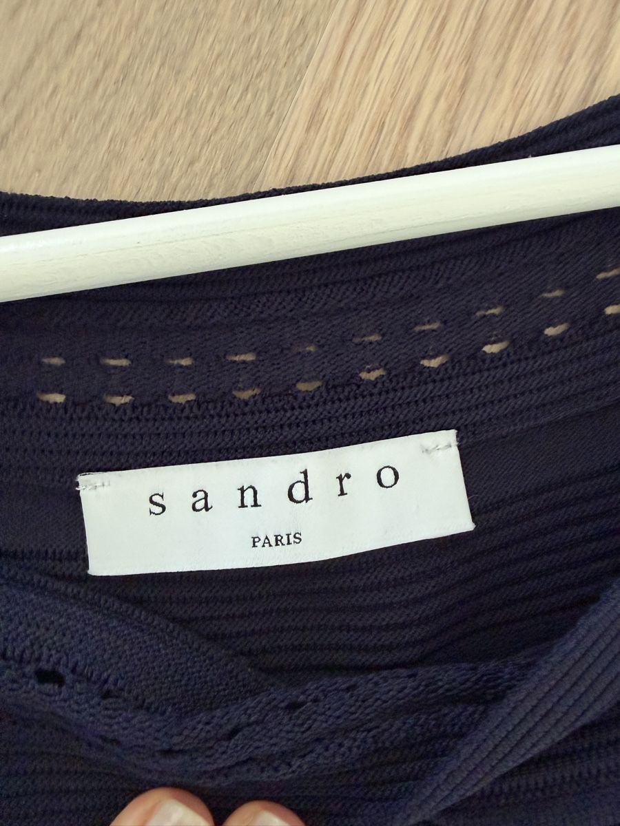 Sandro Kleider: Sandro Kleid dunkelblau gerippt – Gebraucht aus Au ZH von eac_gm25 2