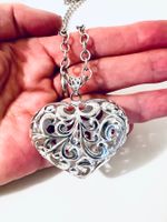 Sterling Silber Kette 925 mit Herz Anhänger