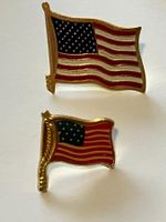 2 Pin USA Flagge