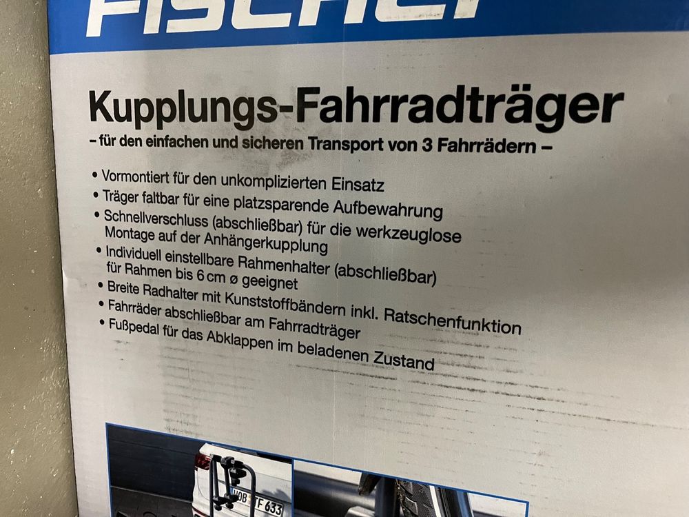 Travi: Neuer Fahrradträger von Fischer – Nuovo e nell'imballaggio originale da Nänikon venduto da chnobli07 2