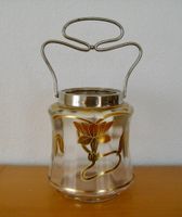 Jugendstil Biskuit - Konfekt Glasdose