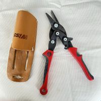 Wiss Blechschere mit Lederetui gebrauchter Zustand