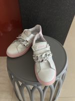 Monnalisa Mädchen Sneaker Gr. 34. Leder weiss rosa Schuhe