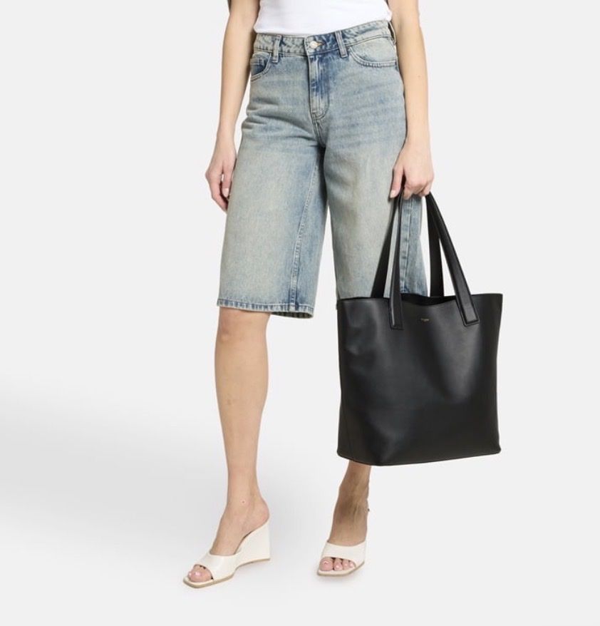 Taschen für Damen: KASSANDRE Shopper schwarz mit Pochette Leder neu – Neu (gemäss Beschreibung) aus Bolligen von Solina12 3