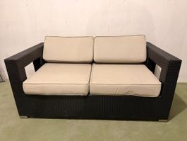 Denova Gartenlounge aus Rattan mit Kissen