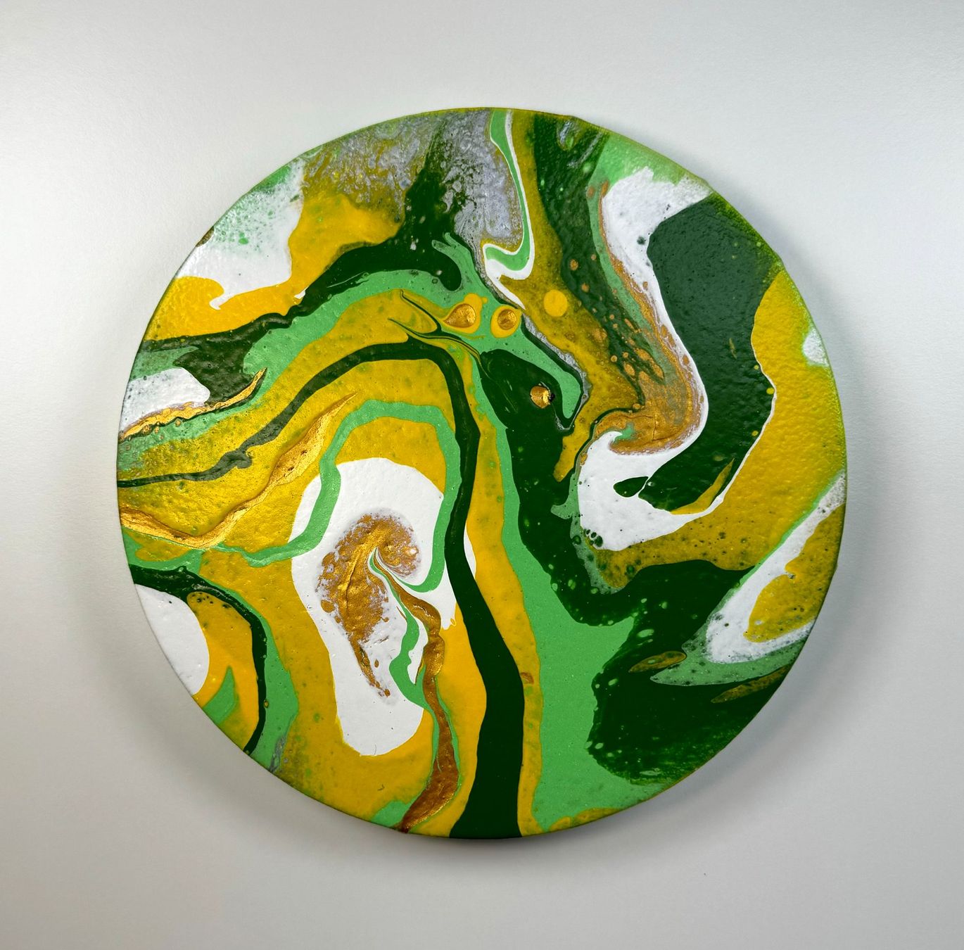 Dipinti: Acryl-Flüssigmalerei, kreisförmig – Usato da Schlieren venduto da MayaSheng1983
