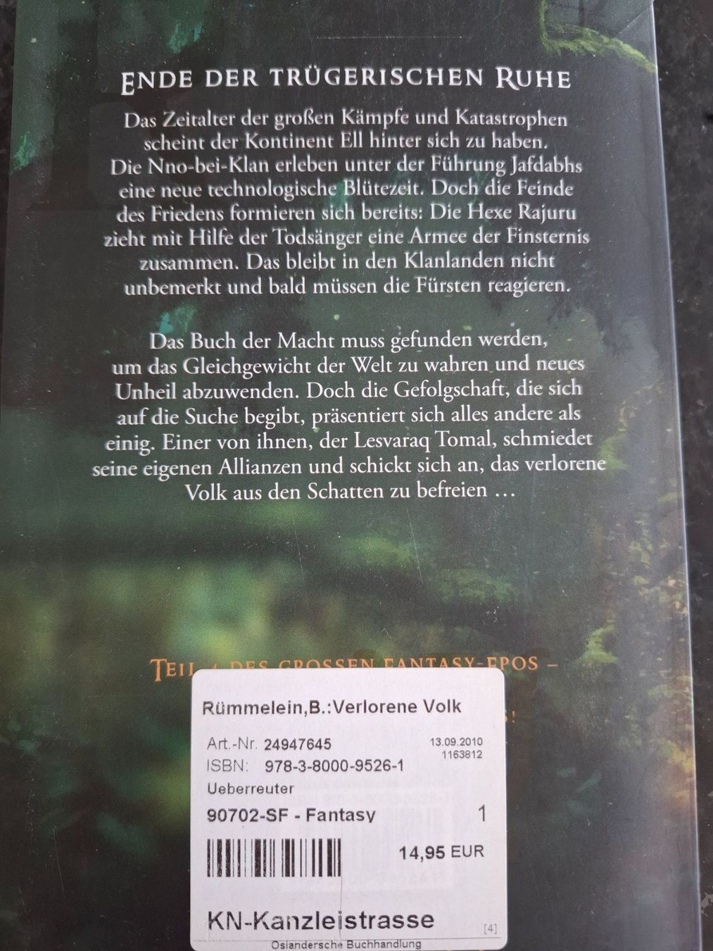 Libri: Kryson - Das verlorene Volk, Bernd Rümmelein – Usato da Grüningen venduto da jadranko 4
