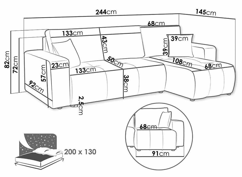 Divani: Graues Ecksofa  – Usato da Steffisburg venduto da liv_f682 1