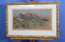 Hans Hochreutener (HH)Pastell, bezeichnet Sardinien von 1960