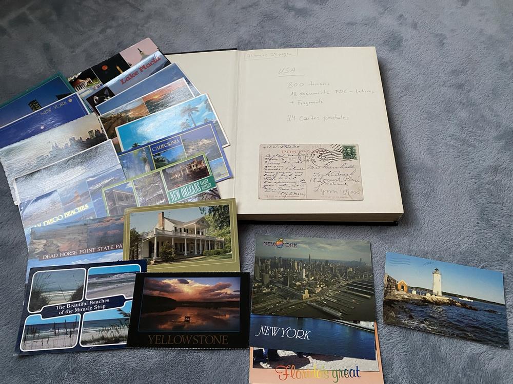 Cartes postales, lettres et FDC