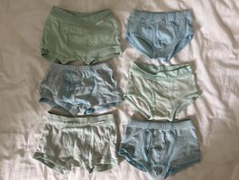 6er Set Unterhosen Grösse 98/104 bio Baumwolle